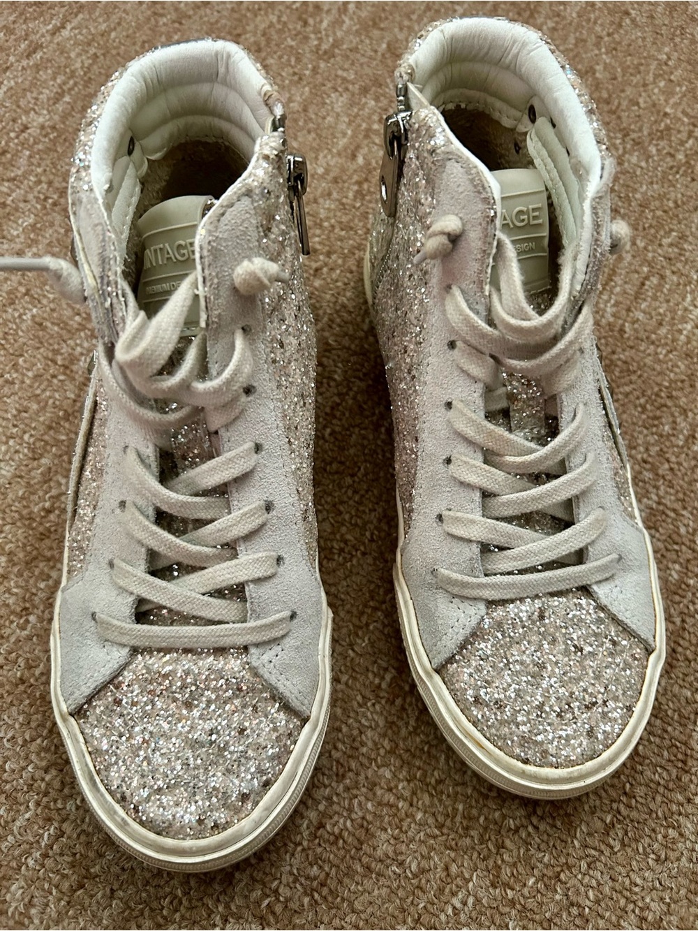 Vintage Havana Glitter High-Top women’s shoes